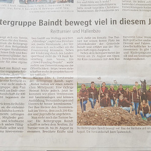 RG Baindt bewegt viel in diesem Jahr