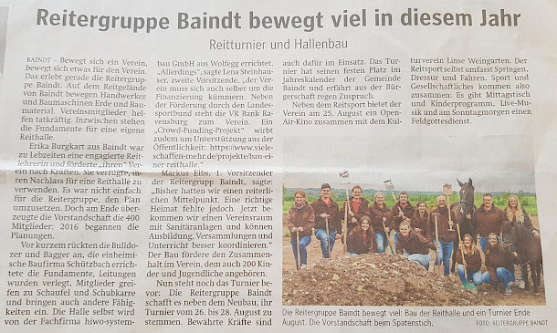 RG Baindt bewegt viel in diesem Jahr